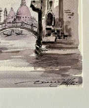Load image into Gallery viewer, Watercolor Painting of Venice and Gondola
