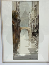 Load image into Gallery viewer, Venetian Canal Watercolor Painting
