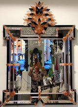 Load image into Gallery viewer, &quot;Nefertari&quot; Venetian Mirror Created for Venice Glass Week
