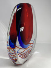 Load image into Gallery viewer, Sommerso Spirale Murano Glass Vase
