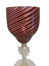 Load image into Gallery viewer, Vintage Wine Glasses Attributed to Salviati
