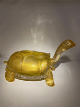 Load image into Gallery viewer, Murano Glass Golden Turtle
