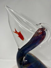 Load image into Gallery viewer, Murano Glass Pelican with Fish
