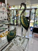 Load image into Gallery viewer, Sculpted Murano Glass Herons by Zanetti

