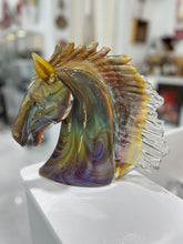 Load image into Gallery viewer, Calcedonia Murano Glass Horse Head by Zanetti
