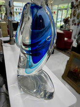 Load image into Gallery viewer, Giant Murano Glass Chinese Figurine in Sommerso
