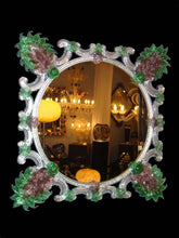 Load image into Gallery viewer, Vintage Fratelli Barbini - Green Venetian Mirror
