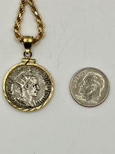 Load image into Gallery viewer, Angel Pendant with Emperor Philip Coin
