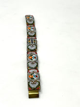 Load image into Gallery viewer, Antique Murano Glass Micro Millefiore Bracelet
