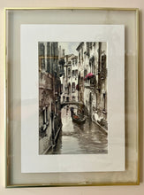 Load image into Gallery viewer, Gondola in Venice Watercolor Painting
