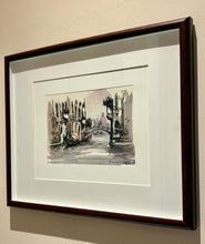 Load image into Gallery viewer, Watercolor Painting of Venice and Gondola
