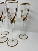 Load image into Gallery viewer, Set of 4 Venetian Champagne Flutes
