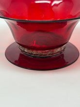Load image into Gallery viewer, Murano Glass Ruby Red Saucers and Desserts
