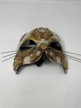 Load image into Gallery viewer, Venetian Cat Mask
