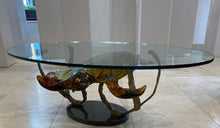 Load image into Gallery viewer, Murano Glass Coffee Table with Turtles by Zanetti
