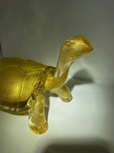 Load image into Gallery viewer, Murano Glass Golden Turtle
