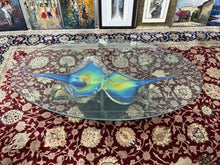 Load image into Gallery viewer, Murano Glass Coffee Table by Zanetti with Stingrays
