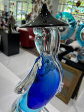 Load image into Gallery viewer, Giant Murano Glass Chinese Figurine in Sommerso
