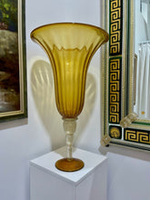 Load image into Gallery viewer, Vintage Italian Glass Pedestal Vase
