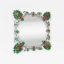 Load image into Gallery viewer, Vintage Fratelli Barbini - Green Venetian Mirror
