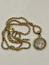 Load image into Gallery viewer, Angel Pendant with Emperor Philip Coin
