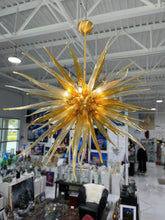 Load image into Gallery viewer, Sol Murano Glass Chandelier by Cenedese

