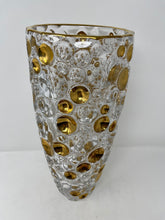 Load image into Gallery viewer, Gold Trimmed Venetian Vase
