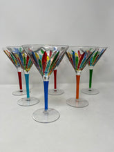 Load image into Gallery viewer, Set of 6 Italian Martini Glasses
