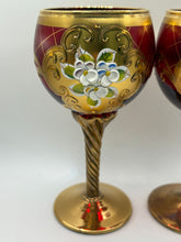 Load image into Gallery viewer, Enameled Murano Glass Wineglasses
