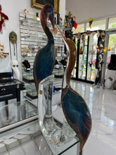 Load image into Gallery viewer, Murano Glass Herons by Zanetti
