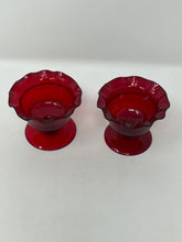 Load image into Gallery viewer, Murano Glass Ruby Salt Dips

