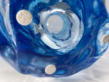 Load image into Gallery viewer, Aquamarine Murano Glass Centerpiece Vase
