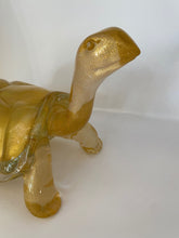 Load image into Gallery viewer, Murano Glass Golden Turtle
