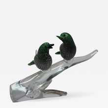 Load image into Gallery viewer, Murano Luxury Glass Two Birds on a Branch
