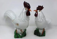 Load image into Gallery viewer, Oscar Zanetti - Murano Glass Rooster &amp; Hen by Zanetti
