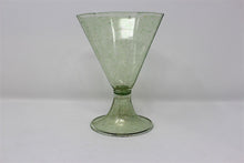 Load image into Gallery viewer, Vintage Green Murano Wine Glass
