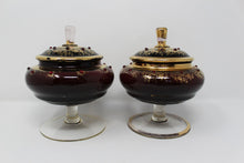 Load image into Gallery viewer, Vintage Venetian Compotes - a Pair

