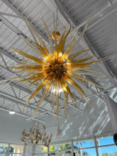 Load image into Gallery viewer, Sol Murano Glass Chandelier by Cenedese
