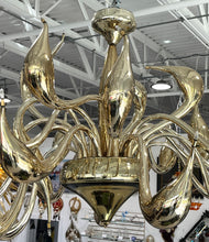 Load image into Gallery viewer, Lu Murano Glass Chandelier by Fornasier
