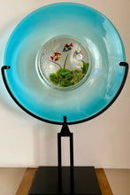 Load image into Gallery viewer, Vintage Murano Glass Disc Aquarium on Stand

