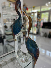 Load image into Gallery viewer, Murano Glass Herons by Zanetti

