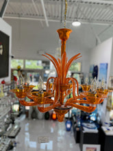 Load image into Gallery viewer, Orange Chandelier by Barovier &amp; Toso
