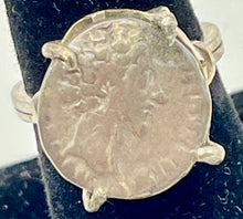 Load image into Gallery viewer, Marcus Aurelius Coin Made Into Ring
