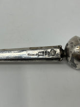 Load image into Gallery viewer, Extremely Rare Antique Silver Torah Pointer Dated 1844 with Gemstones
