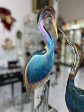 Load image into Gallery viewer, Murano Glass Herons by Zanetti
