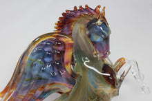 Load image into Gallery viewer, Murano Glass Pegasus Horse by Oscar Zanetti
