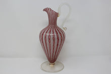 Load image into Gallery viewer, 1950s Latticino Murano Pitcher
