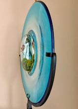 Load image into Gallery viewer, Vintage Murano Glass Disc Aquarium on Stand
