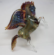 Load image into Gallery viewer, Murano Glass Pegasus Horse by Oscar Zanetti
