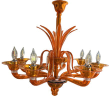 Load image into Gallery viewer, Orange Chandelier by Barovier &amp; Toso
